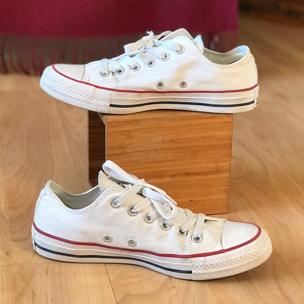 White low top Converse